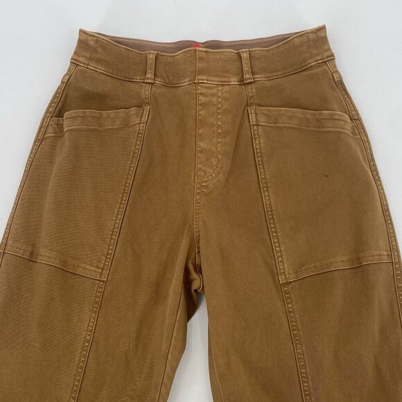 Spanx Stretch Twill Utility Pant Size Small Acorn Brown Pull On Slimming - Picture 3 of 14